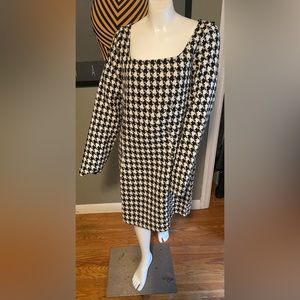 NWOT SHEIN Structured Houndstooth Dress!